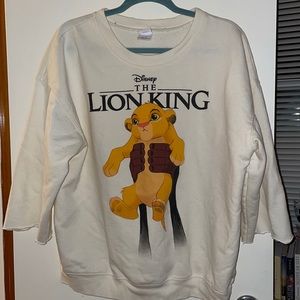 Disney lion king cream sweatshirt
